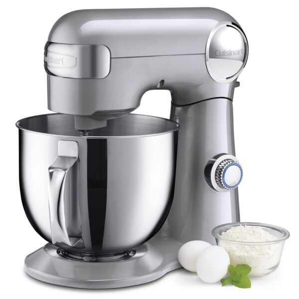 Cuisinart Batidora de pie, 12 velocidades, tazón de mezcla de 5.5 cuartos de galón, batidor de chef, paleta de mezcla pl