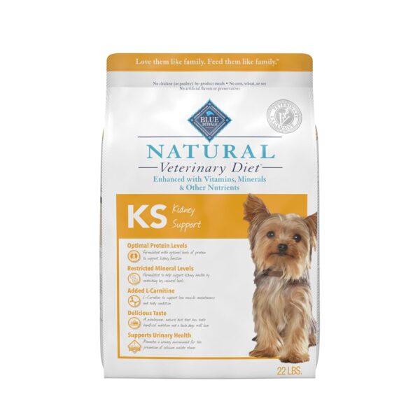 Alimento Seco para Perros Blue Buffalo Natural Veterinary Diet KS Kidney Support 801380 Pollo Bolsa 22 Libras