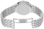 Reloj Bulova Crystal 96L243 3 Manecillas Acero Inoxidable Plateado con Cristales Pavé Diámetro 32 milímetros