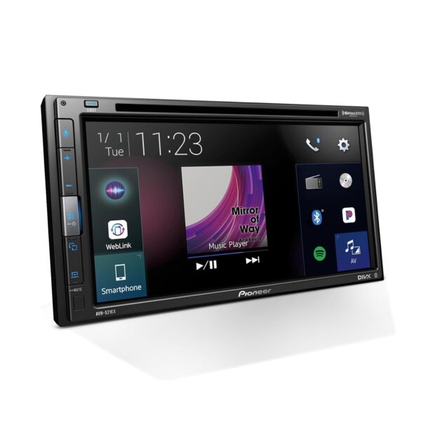 Autoestéreo Pioneer AVH-521EX Pantalla Táctil Resistiva 6.8 Pulgadas Doble DIN Bluetooth Reproductor CD DVD USB