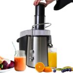 Total Chef Juicin' Juicer Extractor centrífugo de jugo de boca ancha, canal de alimentación de 3 pulgadas de ancho, 700
