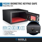 Barska AX12840 - Teclado biométrico de huellas dactilares, seguridad para el hogar, 0.99 pies cúbicos, color negro