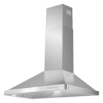 COSMO COS-63175 - Campana extractora de montaje en pared de 30 pulgadas Vista Collection 380 CFM con conducto, controles