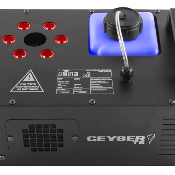 CHAUVET DJ Géiser T6 Máquina de niebla vertical | Efecto de niebla estilo pirotécnico sin productos químicos tóxicos o C