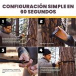 Hamaca de Camping Wise Owl Outfitters FBA_SOBKGY Individual Nailon 210T Negro y Gris 400 Libras