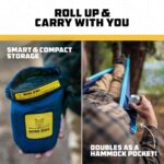 Hamaca de Camping Wise Owl Outfitters FBA_SOBKGY Individual Nailon 210T Negro y Gris 400 Libras