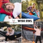 Hamaca de Camping Wise Owl Outfitters FBA_SOBKGY Individual Nailon 210T Negro y Gris 400 Libras