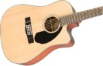 Fender CD-60SCE guitarra acústica eléctrica - Cuerpo acorazado, Natural