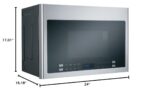 Haier Microondas de acero inoxidable de 24 in. 1.4 pies cúbicos