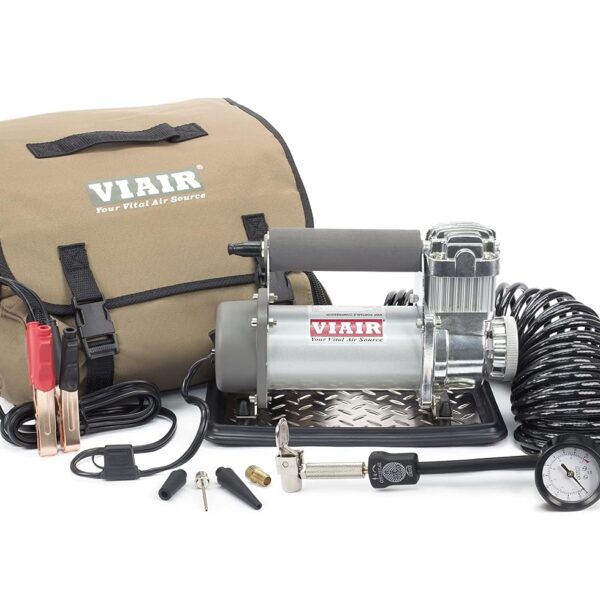 Inflador de Neumáticos VIAIR 400P Compresor de Aire Portátil 24V 150 PSI Aleación de Aluminio Anodizado y Latón Macizo