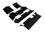 Alfombrillas 3D MAXpider Kagu para Chevrolet Tahoe 2015 2016 2017 2018 2019 2020 con asiento de banco 2da fila Negro TPE