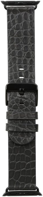 Correa Hadley-Roma AP1000UI 38A Cuero Cocodrilo Gris 38mm para Apple Watch