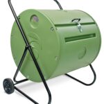 Mantis – Compostador rotatorio ct08002 – Engineered para hacer compost rápido – Holds 37 galones – Funda para rollos dir