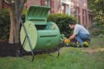 Mantis – Compostador rotatorio ct08002 – Engineered para hacer compost rápido – Holds 37 galones – Funda para rollos dir