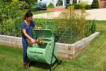 Mantis – Compostador rotatorio ct08002 – Engineered para hacer compost rápido – Holds 37 galones – Funda para rollos dir