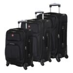 Maleta SwissGear Sion Softside 62832203 Juego de 3 Piezas Negro Expandible