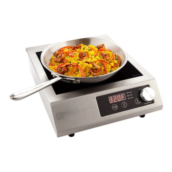 Restaurantware RWT0095 Parte superior de la cocina 120V 1800W, Professional, Acero inoxidable
