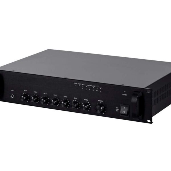 Amplificador Mezclador Comercial Monoprice 18803 60W 5 Canales 100 70V
