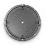 Gravity Juego de placas base WB 123 SET 1 Placas base redondas de hierro fundido para postes de altavoz M20 resistentes,