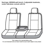 Funda de Asiento Covercraft Carhartt SeatSaver SSC3458CAGY Chevrolet Silverado GMC Sierra 1500 2500 3500 2017-2019 Banco