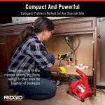 Ridgid 55808 Kit de máquina de limpieza de drenaje PowerClear de 120 voltios para bañeras, duchas y lavabos, kit de máqu
