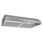 Broan-NuTone BCSD136SS Glacier - Campana extractora con luz, ventilador de extracción para debajo del gabinete, acero in
