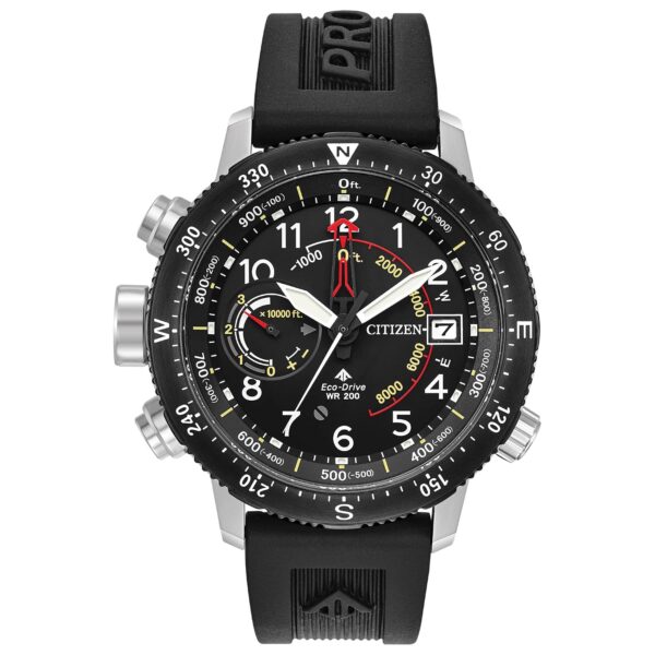Reloj Citizen Promaster Altichron BN5058-07E Eco-Drive Acero Inoxidable Correa de Poliuretano Negro Esfera Negra
