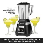 Waring Commercial BB300S licuadora de barra de 1 hp, negra, 48 oz