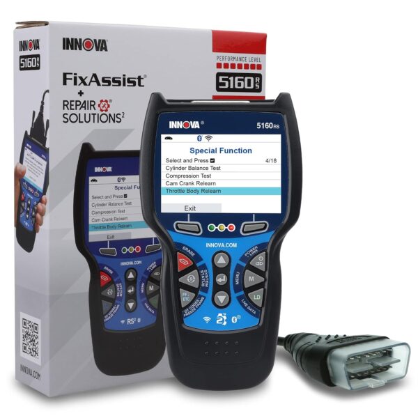 Escáner Automotriz Innova 5160RS OBD2 Control Bidireccional Pantalla 3.5 Pulgadas