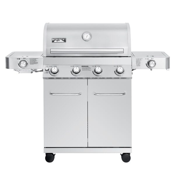 Parrilla de Gas Propano Monument Grills 24367 4+2 Quemadores Acero Inoxidable 72000 BTU