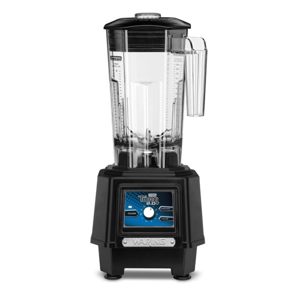 Waring Licuadora comercial de 2 HP, controles variables de dial con contenedor de copoliéster sin BPA de 48 oz