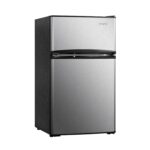 Avanti Refrigerador compacto de 3.1 pies cúbicos con congelador, estantes de vidrio ajustables, puerta reversible, desco