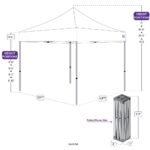 Carpa Impact Canopy 280010004-VC 10x10 pies Rojo Marco de Acero Aleado