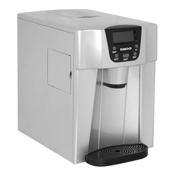 Frigidaire EFIC227 Máquina de hielo compacta para encimera y dispensador de agua, negro... (-, Plata, 1)