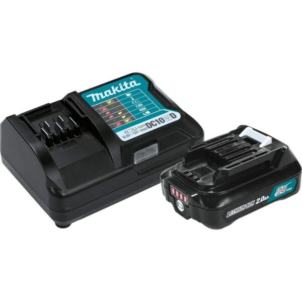 Batería y Cargador Makita BL1021BDC1 12V Max CXT Iones de Litio 2.0Ah Starter Pack
