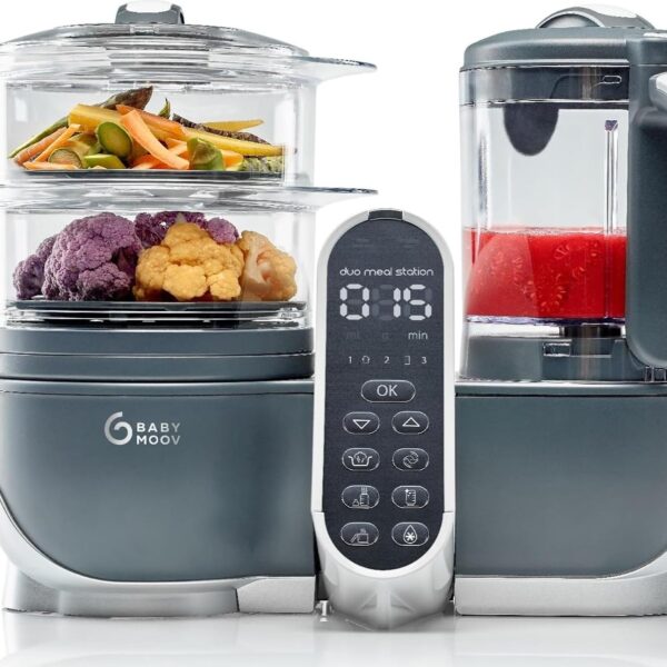 Estación de Comida Babymoov Duo Meal Station A001125 6 en 1 Gris 74 Onzas