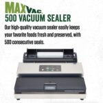 LEM Productos MaxVac 500 Máquina selladora al vacío, selladora al vacío de aluminio resistente para almacenamiento en co