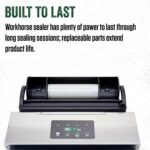 LEM Productos MaxVac 500 Máquina selladora al vacío, selladora al vacío de aluminio resistente para almacenamiento en co