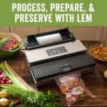 LEM Productos MaxVac 500 Máquina selladora al vacío, selladora al vacío de aluminio resistente para almacenamiento en co