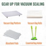 LEM Productos MaxVac 500 Máquina selladora al vacío, selladora al vacío de aluminio resistente para almacenamiento en co