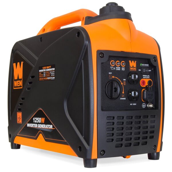 Generador Inversor Portátil WEN 56125i 1250 Vatios Motor 60cc Compatible con CARB