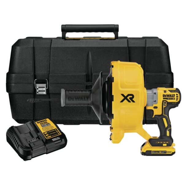 DEWALT Kit de serpiente de drenaje MAX XR de 20 V, sin escobillas (DCD200D1)