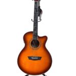Washburn Festival EA15 Mini Jumbo Cutaway, guitarra eléctrica acústica, estallido de té helado