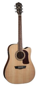 Washburn HD10SCE-O Heritage 10 Series - Guitarra acústica recortada, natural