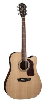 Washburn HD10SCE-O Heritage 10 Series - Guitarra acústica recortada, natural