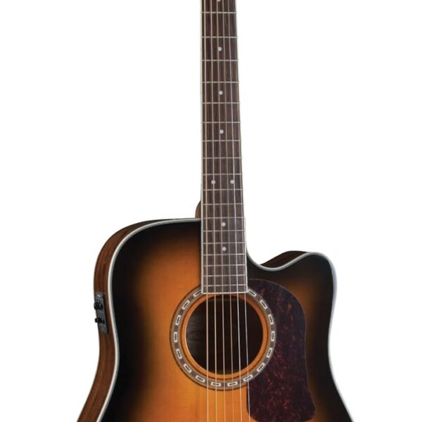 Washburn HD10SCTB-O Heritage 10 Series - Guitarra acústica recortada, brillo de tabaco