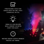 CHAUVET DJ Sistema de ráfaga vertical Geyser P7 | Salida de estilo pirotécnico sin fuego ni CO2 | Zonas LED duales con m