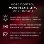 CHAUVET DJ Sistema de ráfaga vertical Geyser P7 | Salida de estilo pirotécnico sin fuego ni CO2 | Zonas LED duales con m