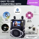 Máquina de Karaoke Bluetooth Karaoke USA GF844 Pantalla 7 Pulgadas Negro