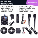 Máquina de Karaoke Bluetooth Karaoke USA GF844 Pantalla 7 Pulgadas Negro